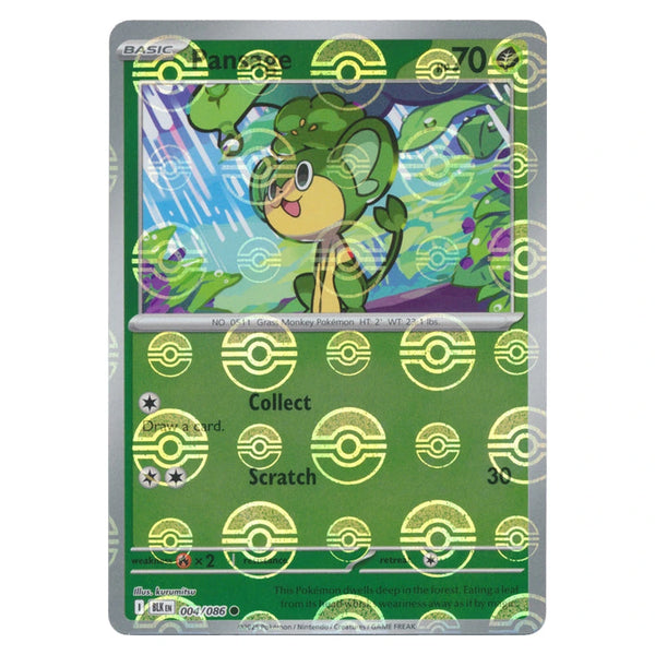 Pansage : BLACK BOLT (Pokeball Reverse holo) - 004/086