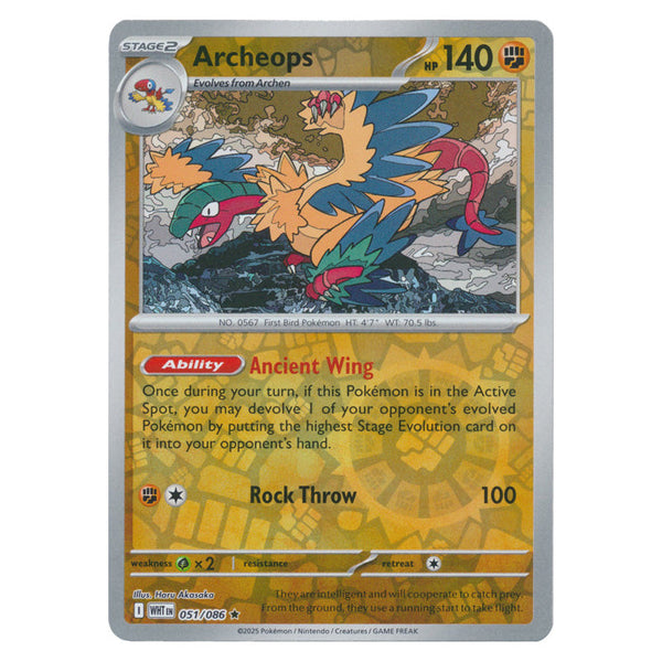 Archeops : WHITE FLARE (Reverse holo) - 051/086