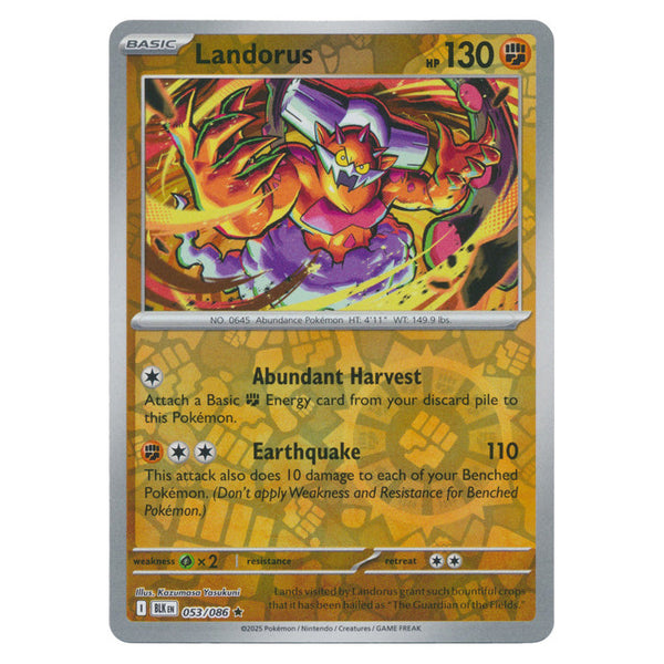 Landorus : BLACK BOLT (Reverse holo) - 053/086