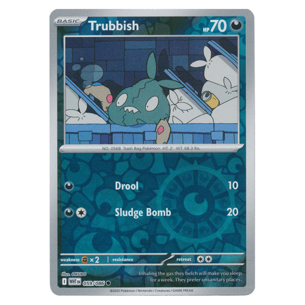 Trubbish : WHITE FLARE (Reverse holo) - 059/086