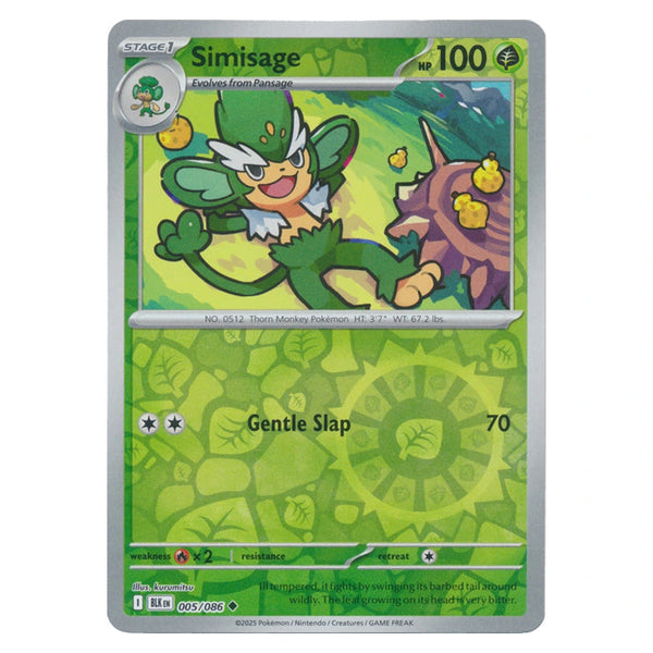 Simisage : BLACK BOLT (Reverse holo) - 005/086