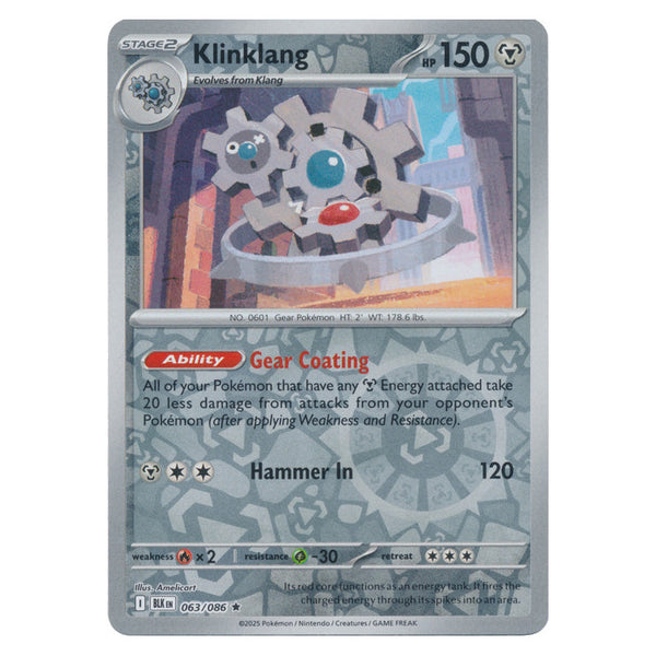 Klinklang : BLACK BOLT (Reverse holo) - 063/086