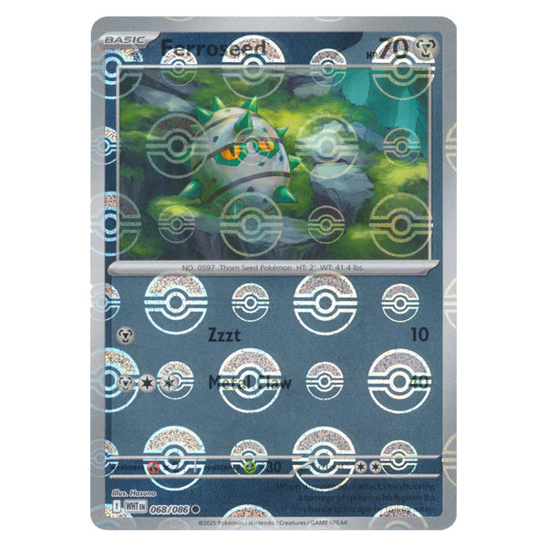 Ferroseed : WHITE FLARE (Pokeball Reverse holo) - 068/086