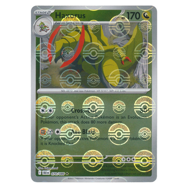 Haxorus : BLACK BOLT (Pokeball Reverse holo) - 070/086