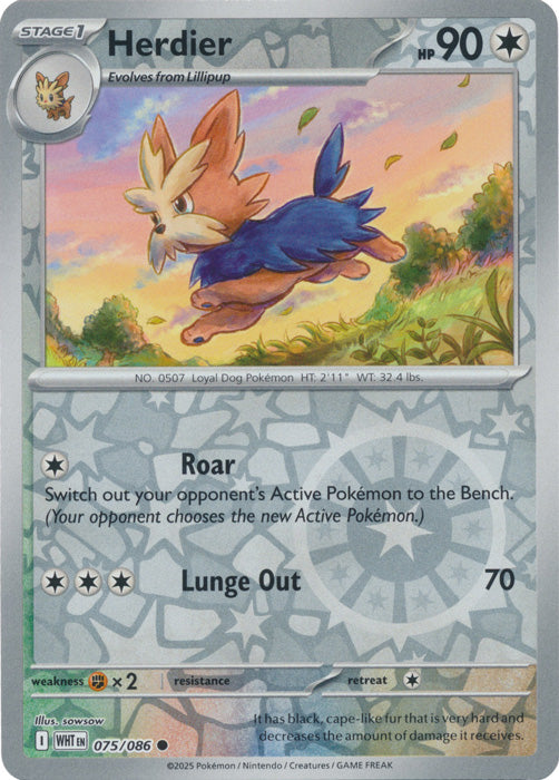 Herdier : WHITE FLARE (Reverse holo) - 075/086