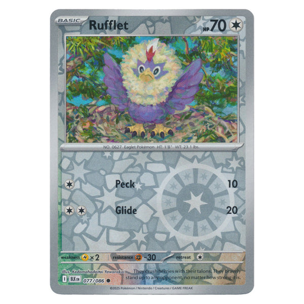 Rufflet : BLACK BOLT (Reverse holo) - 077/086