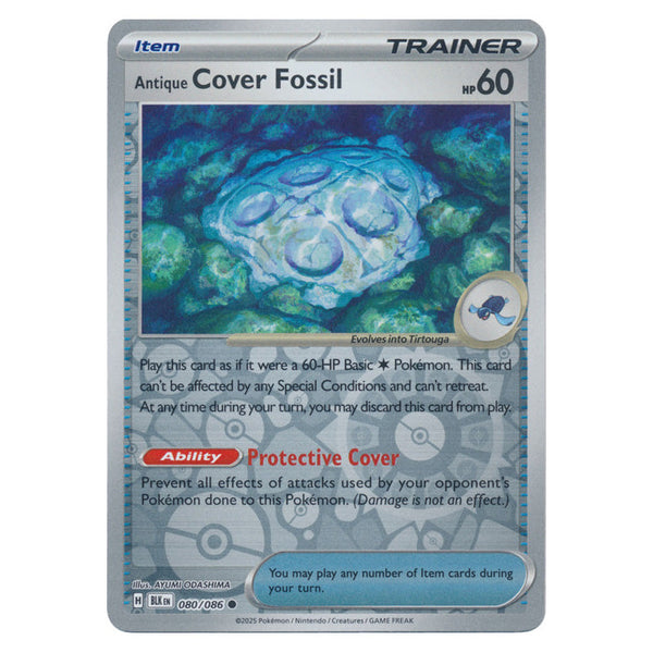 Antique Cover Fossil : BLACK BOLT (Reverse holo) - 080/086