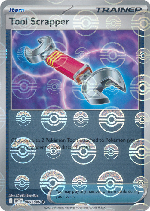 Tool Scrapper : WHITE FLARE (Pokeball Reverse holo) - 085/086