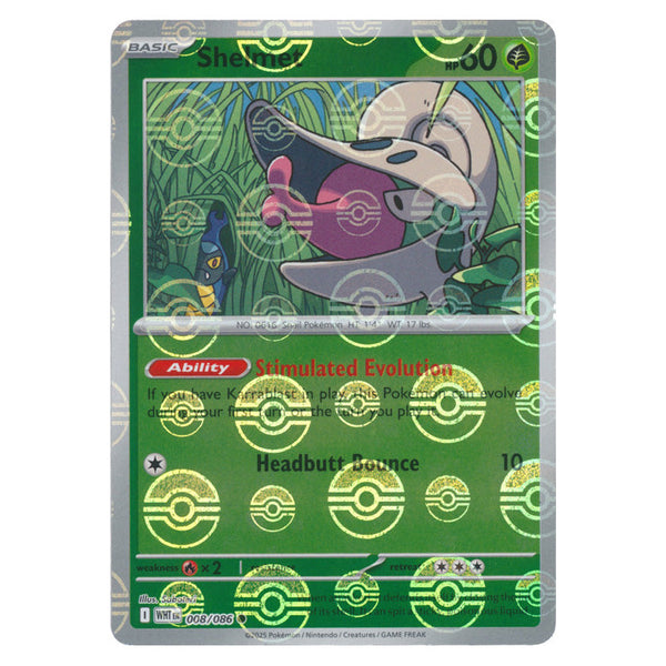 Shelmet : WHITE FLARE (Pokeball Reverse holo) - 008/086