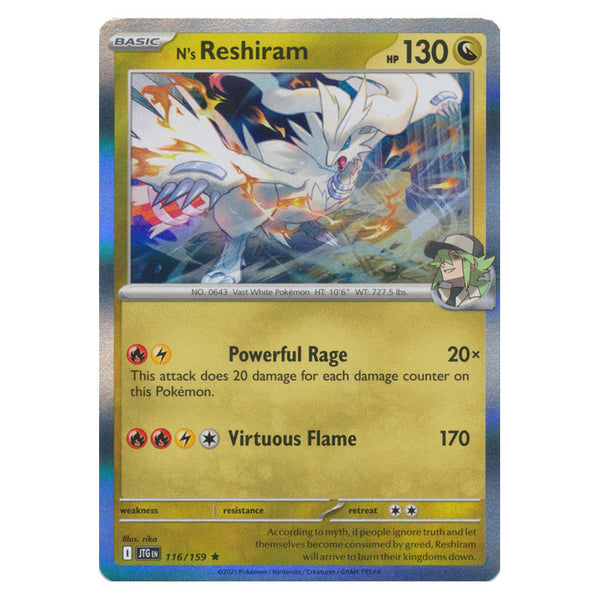 N's Reshiram : JOURNEY TOGETHER (Holo) - 116/159
