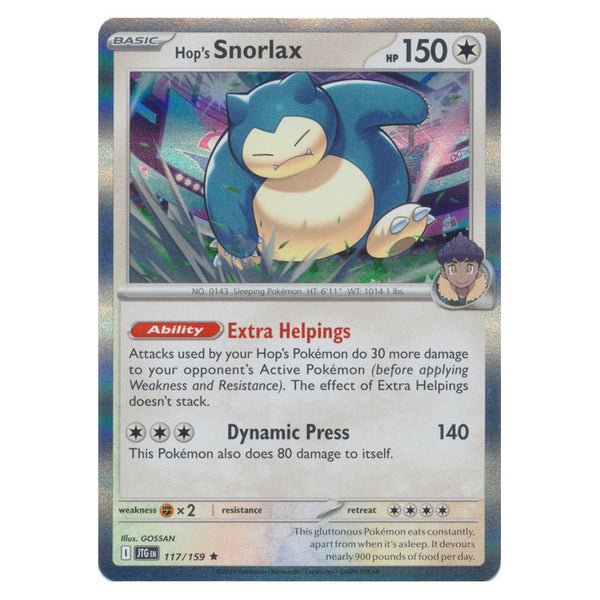 Hop's Snorlax : JOURNEY TOGETHER (Holo) - 117/159