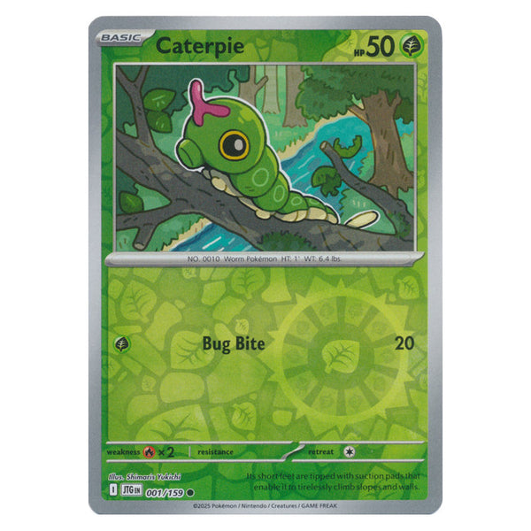 Caterpie : JOURNEY TOGETHER (Reverse holo) - 001/159