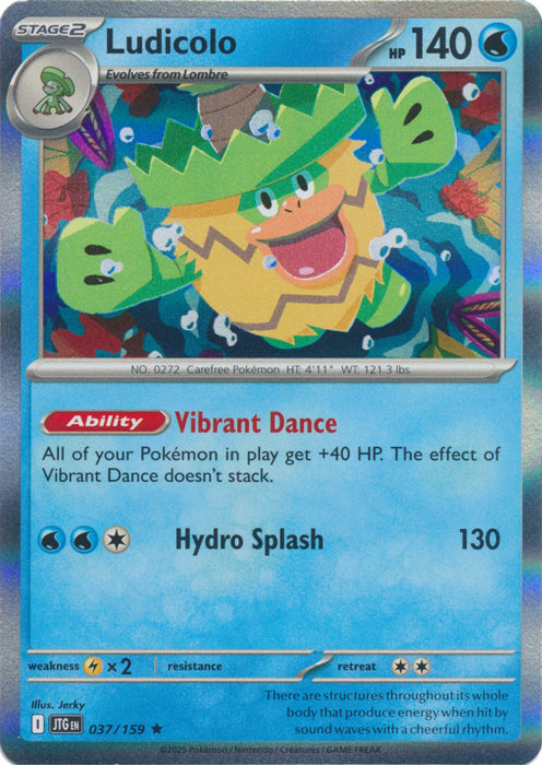 Ludicolo : JOURNEY TOGETHER (Holo) - 037/159 - Lockett Labs UK
