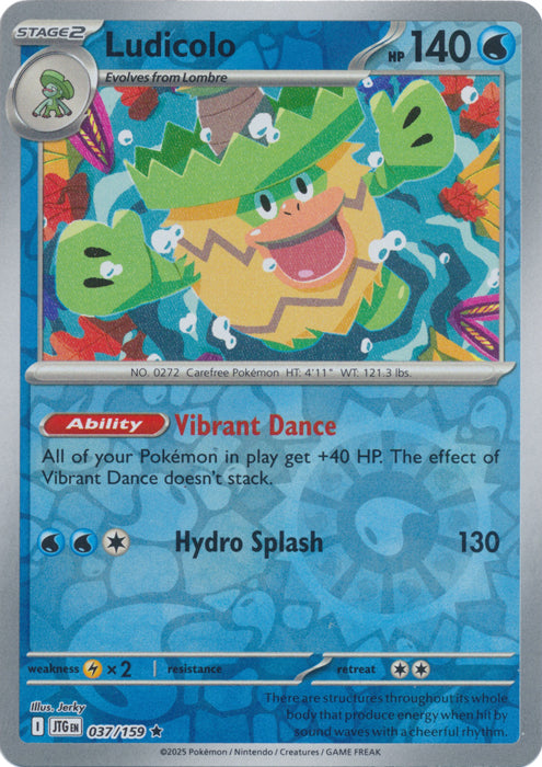 Ludicolo : JOURNEY TOGETHER (Reverse holo) - 037/159