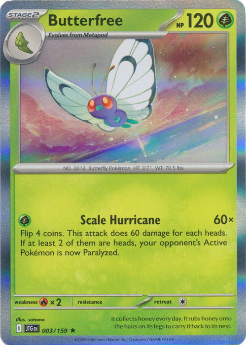 Butterfree : JOURNEY TOGETHER (Holo) - 003/159
