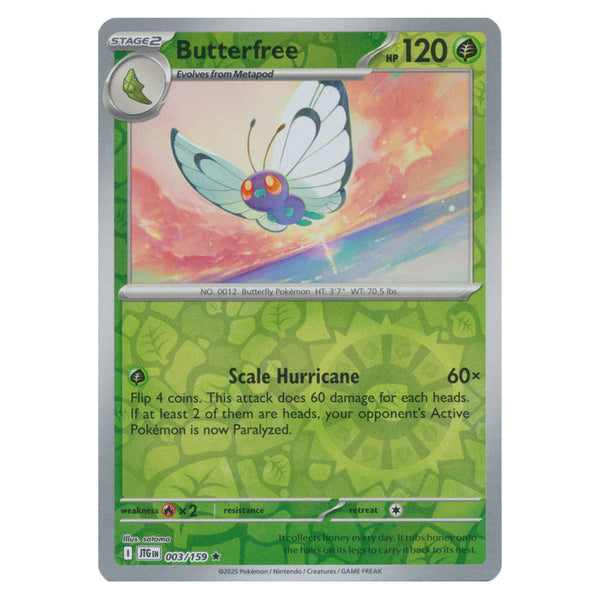 Butterfree : JOURNEY TOGETHER (Reverse holo) - 003/159