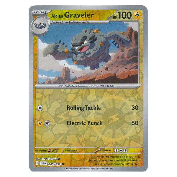 Alolan Graveler : JOURNEY TOGETHER (Reverse holo) - 045/159