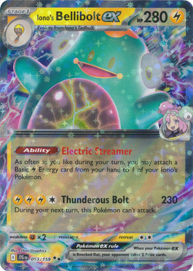 Iono's Bellibolt ex : JOURNEY TOGETHER - 053/159 - Lockett Labs UK