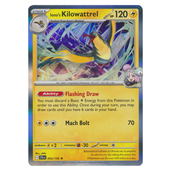 Iono's Kilowattrel : JOURNEY TOGETHER (Holo) - 055/159