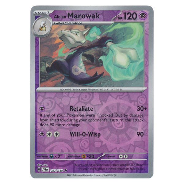 Alolan Marowak : JOURNEY TOGETHER (Reverse holo) - 057/159