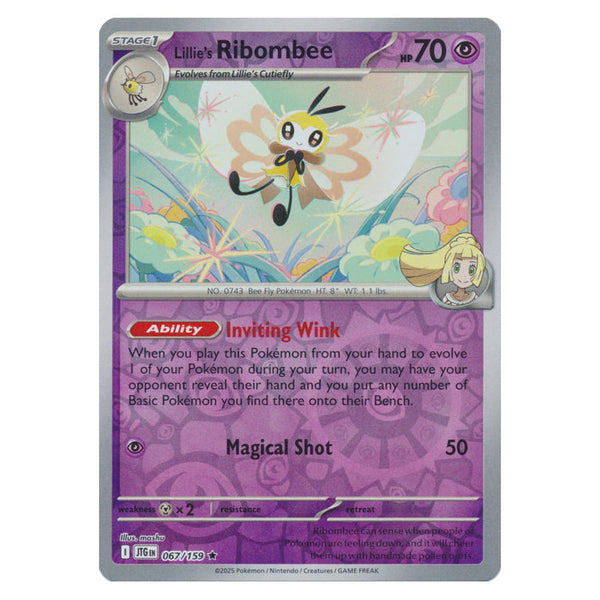 Lillie's Ribombee : JOURNEY TOGETHER (Reverse holo) - 067/159