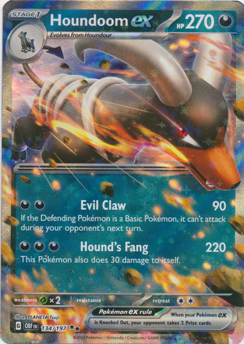 Houndoom ex : OBSIDIAN FLAMES - 134/197 - Lockett Labs UK