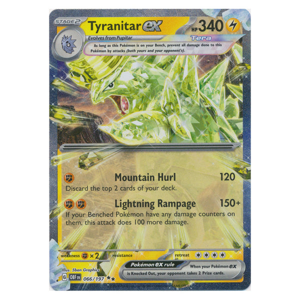 Tyranitar ex : OBSIDIAN FLAMES - 066/197