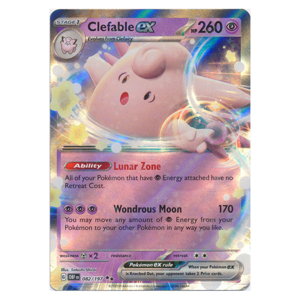 Clefable ex : OBSIDIAN FLAMES - 082/197