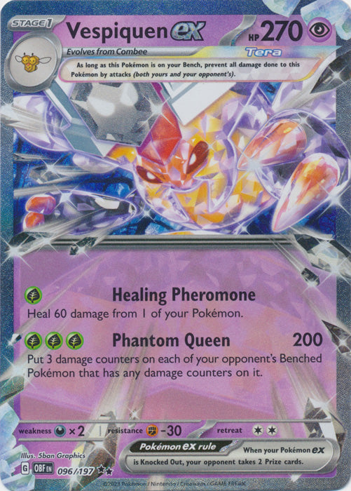 Vespiquen ex : OBSIDIAN FLAMES - 096/197 - Lockett Labs UK