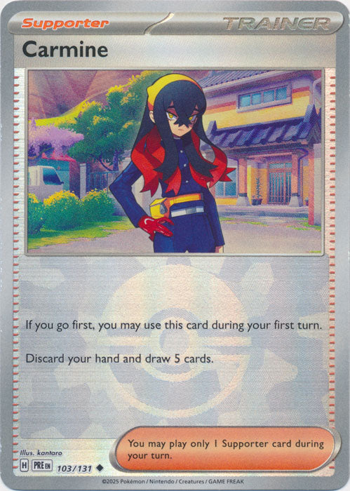 Carmine : PRISMATIC EVOLUTIONS (Pokeball Reverse holo) - 103/131