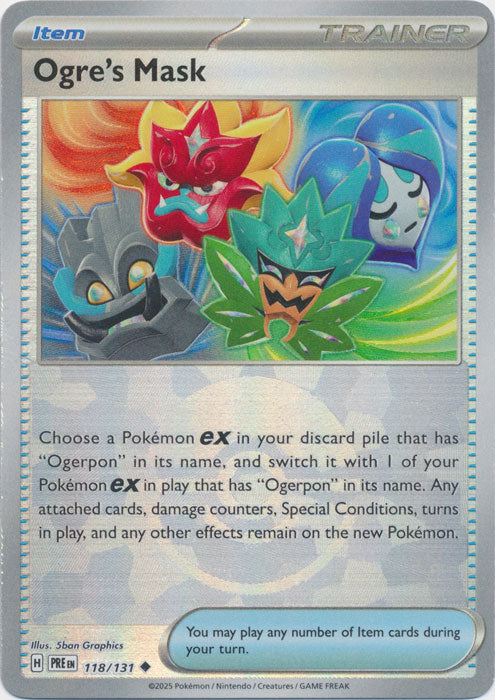 Ogre's Mask : PRISMATIC EVOLUTIONS (Pokeball Reverse holo) - 118/131