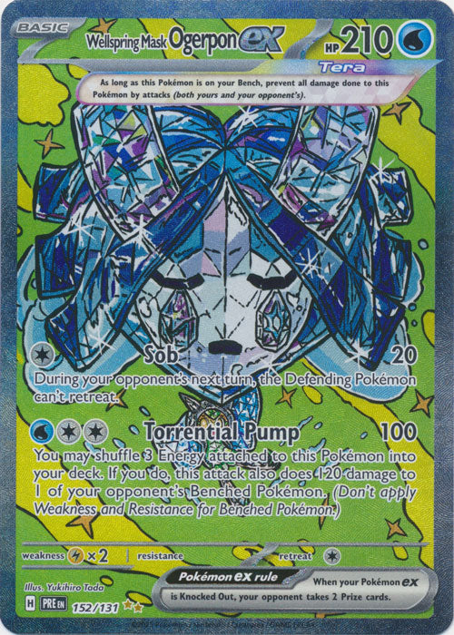 Wellspring Mask Ogerpon ex : PRISMATIC EVOLUTIONS - 152/131 - Lockett Labs UK