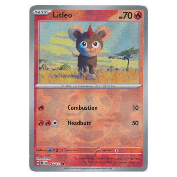 Litleo : PRISMATIC EVOLUTIONS (Masterball Reverse holo) - 015/131