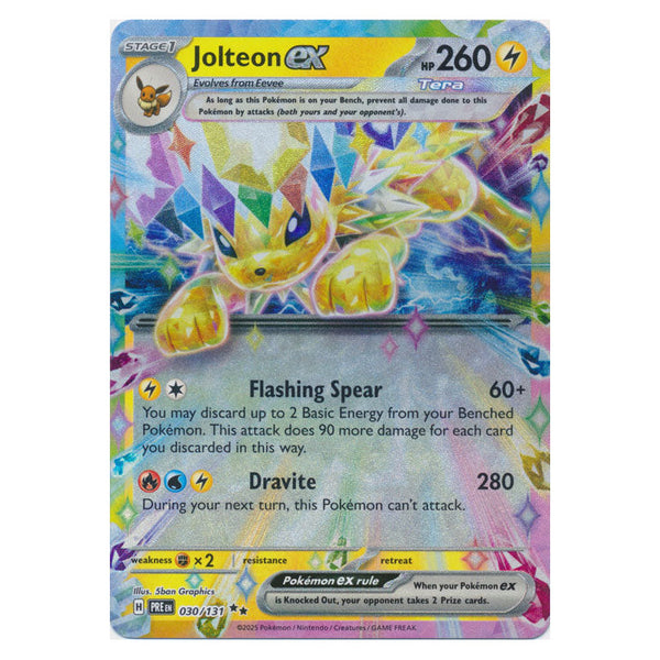 Jolteon ex : PRISMATIC EVOLUTIONS - 030/131