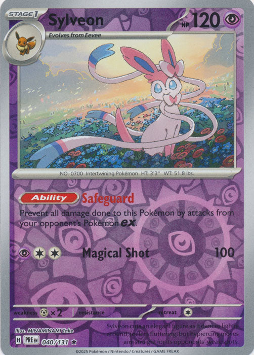 Sylveon : PRISMATIC EVOLUTIONS (Reverse holo) - 040/131