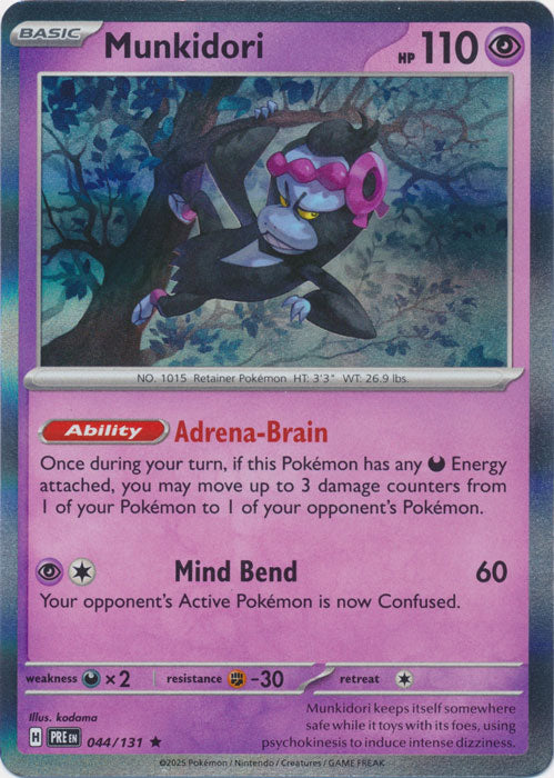 Munkidori : PRISMATIC EVOLUTIONS (Holo) - 044/131 - Lockett Labs UK