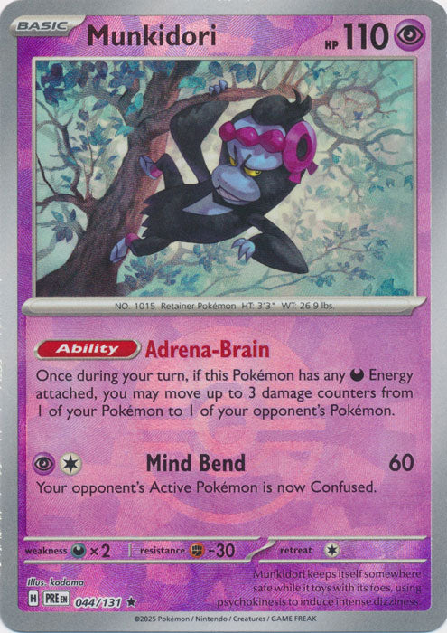 Munkidori : PRISMATIC EVOLUTIONS (Pokeball Reverse holo) - 044/131