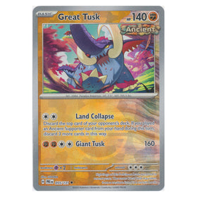 Great Tusk : PRISMATIC EVOLUTIONS (Pokeball Reverse holo) - 055/131
