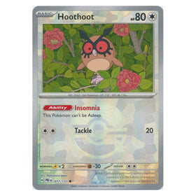 Hoothoot : PRISMATIC EVOLUTIONS (Pokeball Reverse holo) - 077/131