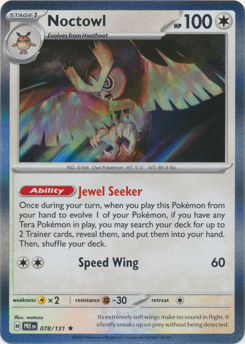Noctowl : PRISMATIC EVOLUTIONS (Holo) - 078/131