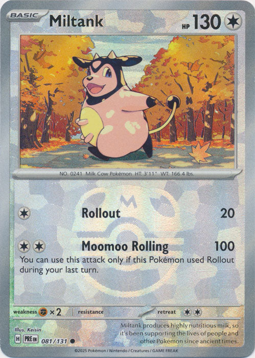 Miltank : PRISMATIC EVOLUTIONS (Masterball Reverse holo) - 081/131
