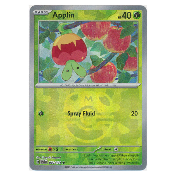 Applin : PRISMATIC EVOLUTIONS (Masterball Reverse holo) - 009/131