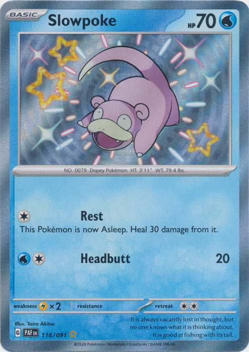 Slowpoke : PALDEAN FATES - 116/091 - Lockett Labs UK