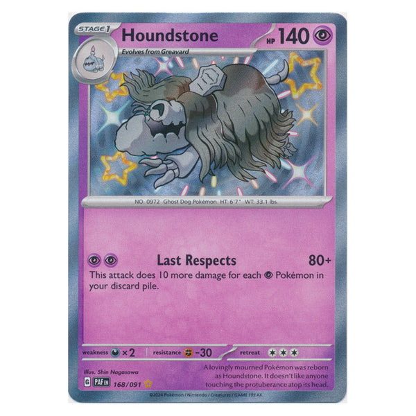 Houndstone : PALDEAN FATES - 168/091