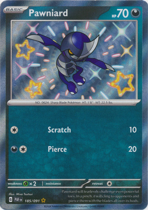 Pawniard : PALDEAN FATES - 185/091