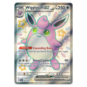 Wigglytuff ex : PALDEAN FATES - 222/091