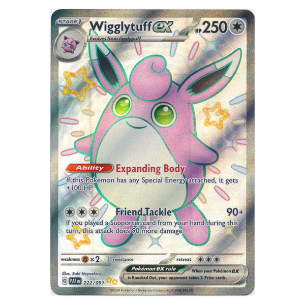 Wigglytuff ex : PALDEAN FATES - 222/091