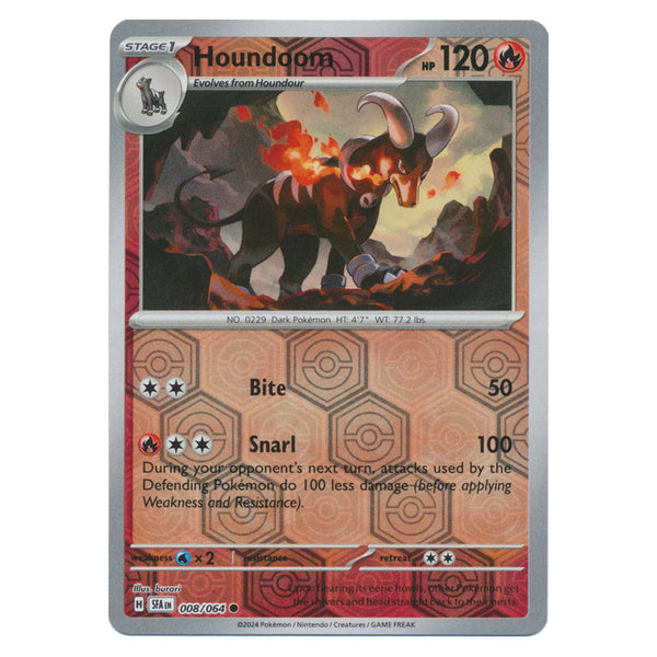 Houndoom : SHROUDED FABLE (Reverse holo) - 008/064