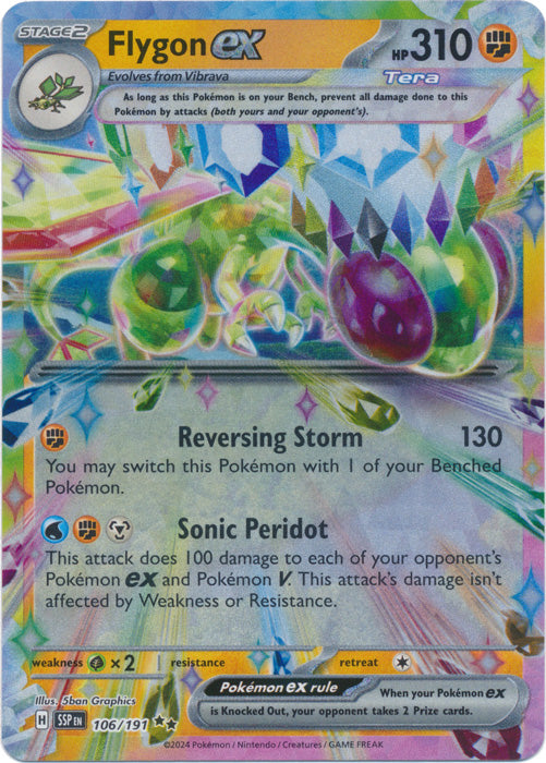 Flygon ex : SURGING SPARKS - 106/191 - Lockett Labs UK