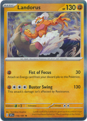 Landorus : SURGING SPARKS (Holo) - 110/191